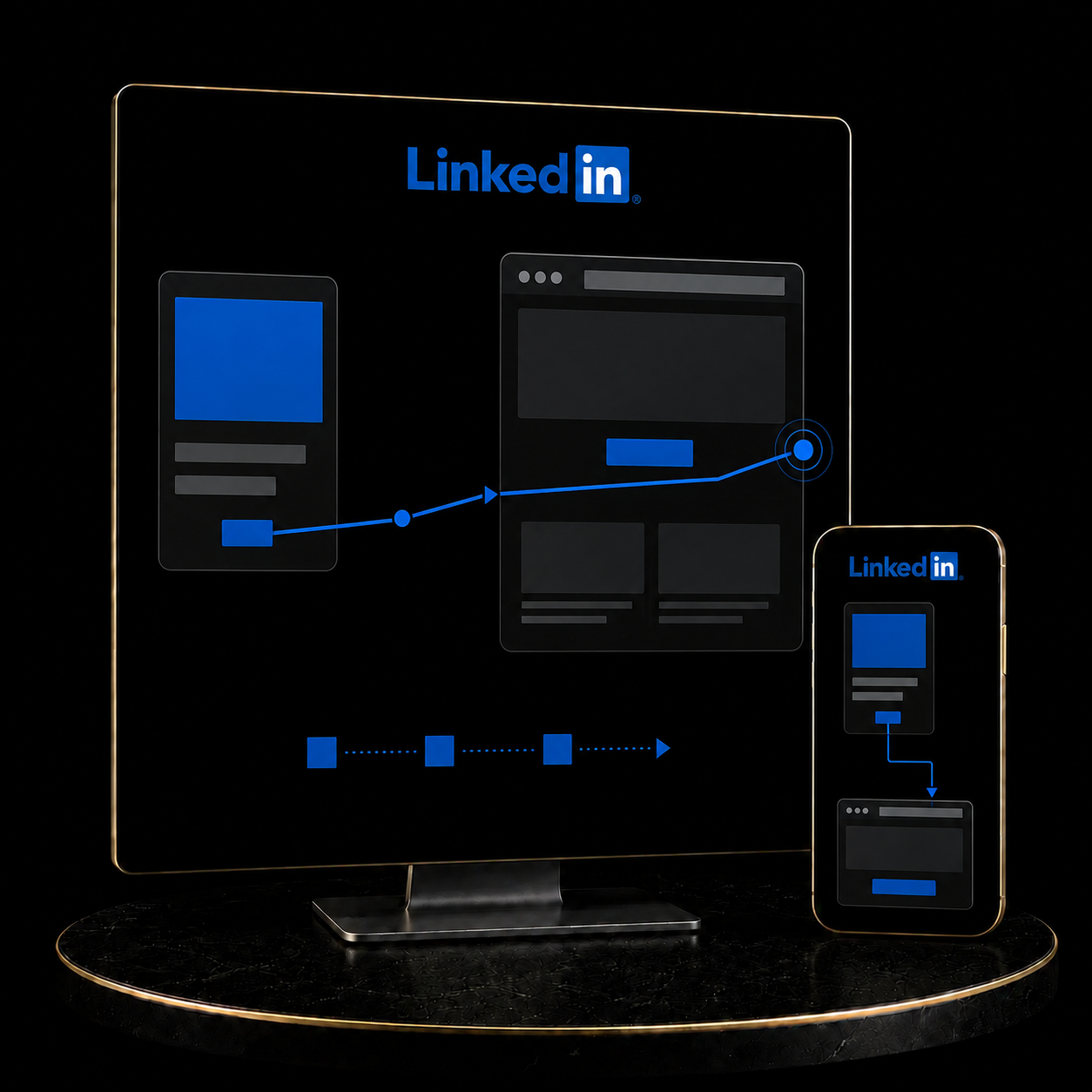 LinkedIn Website Traffic Campaign Setup service by KizilCo