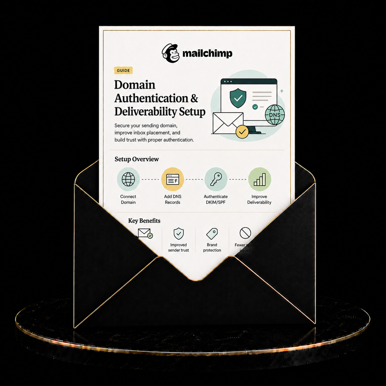 Mailchimp Domain Authentication &amp; Deliverability Setup