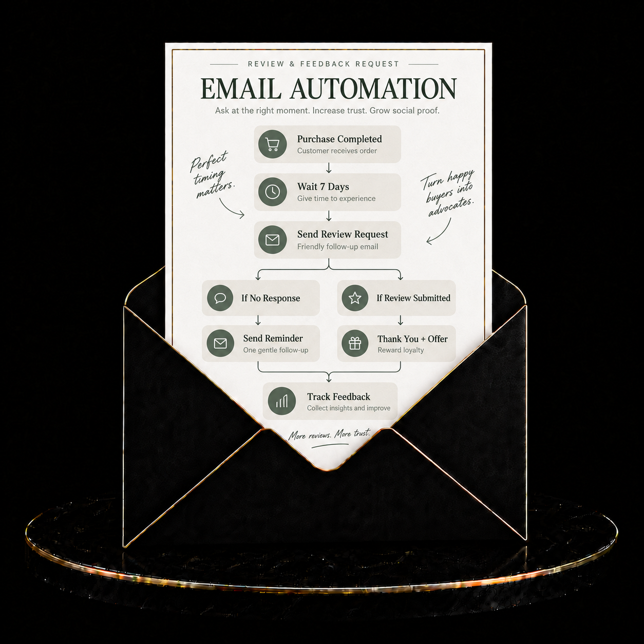 Review &amp; Feedback Request Email Automation