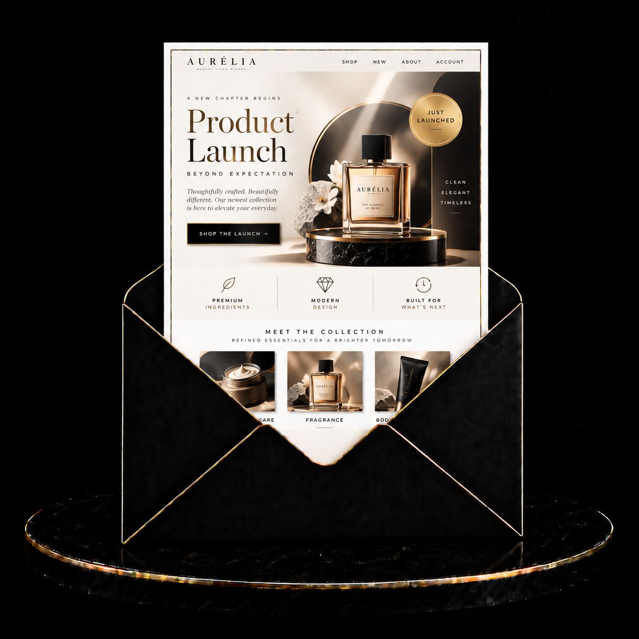 Product Launch Email Template Design
