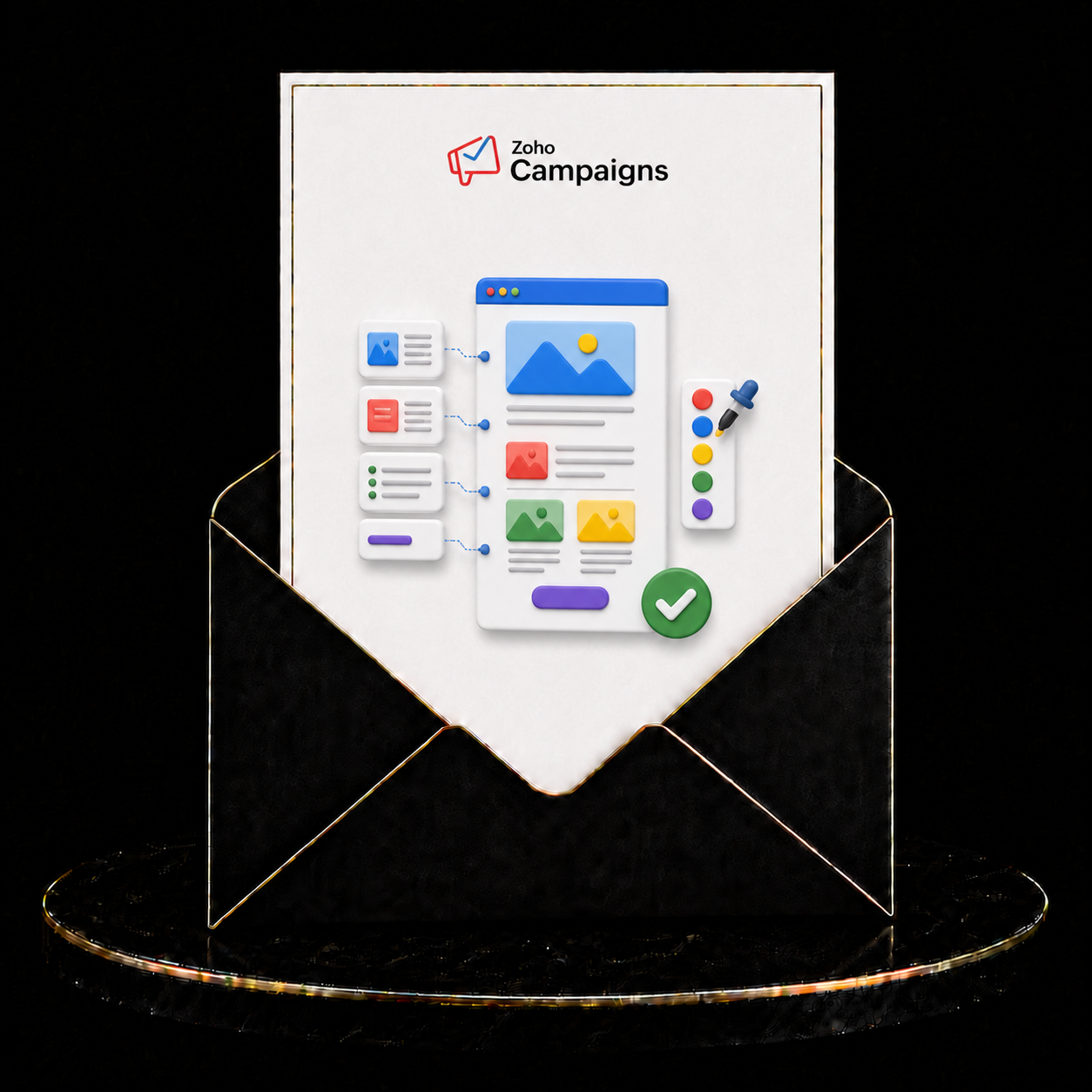 Zoho Campaigns Newsletter Design &amp; Setup