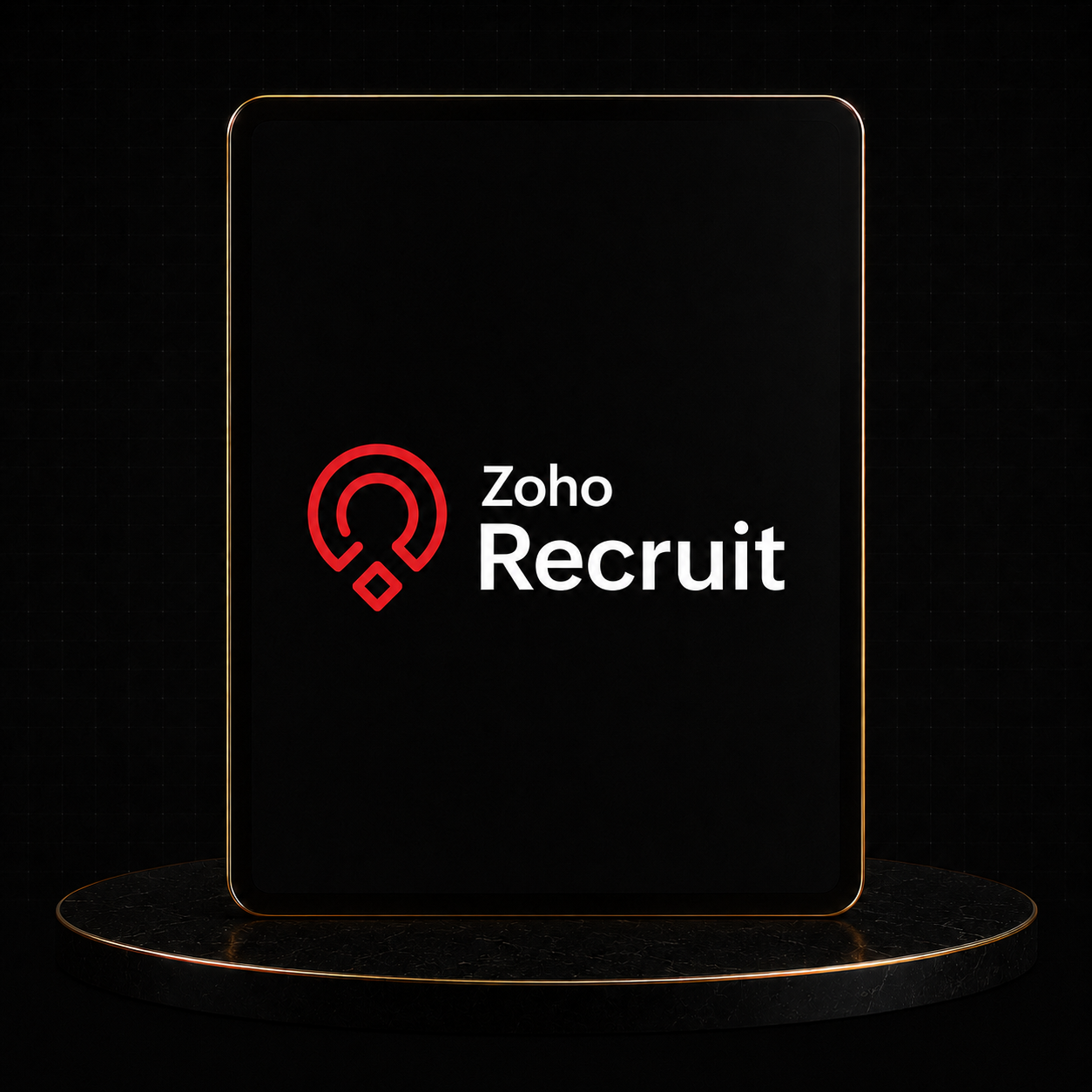 Logo of Zoho Recruit for streamlined recruitment management and setup.
